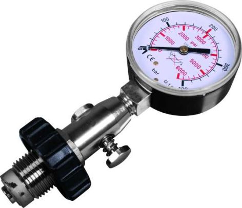 OMS Flaschen-Prüfmanometer -300bar OMS Flaschen-Prüfmanometer -300bar