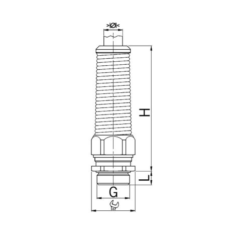 WAM E/O Verschraubung mit Knickschutz