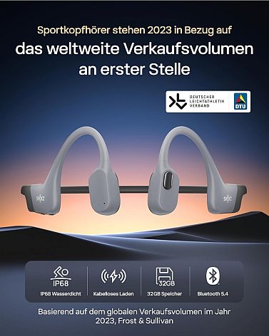 SHOKZ OpenSwim Pro - schwarz