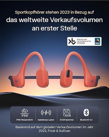 SHOKZ OpenSwim Pro - orange