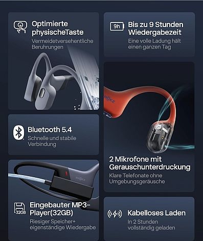 SHOKZ OpenSwim Pro - orange