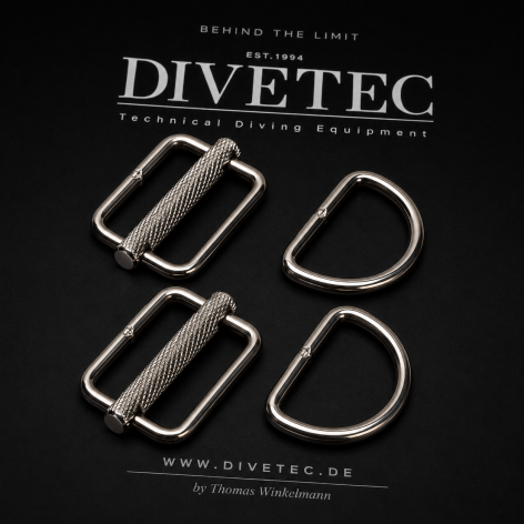 XDEEP SLIDING D-Ring 2 Stück XDEEP SLIDING D-Ring 2 Stück