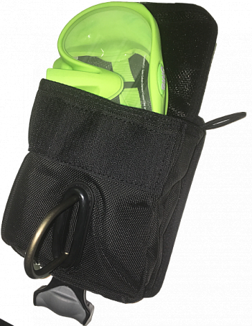 OMS Utility Pocket mit Vertical Ballast System+D-Ring (2,7kg)