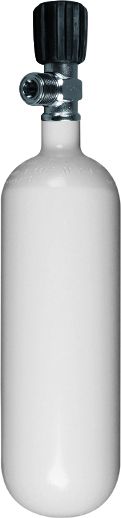 1 Liter Stahlflasche 200bar mit Monoventil 1 Liter Stahlflasche 200bar mit Monoventil
