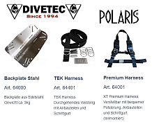 Polaris Backplate optional mit Harness Polaris Backplate optional mit Harness