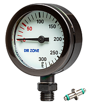 DIR ZONE Finimeter 52mm 240bar schwarz verchromt DIR ZONE Finimeter 52mm 240bar schwarz verchromt