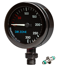 DIR ZONE Finimeter 52mm 240bar schwarz verchromt DIR ZONE Finimeter 52mm 240bar schwarz verchromt